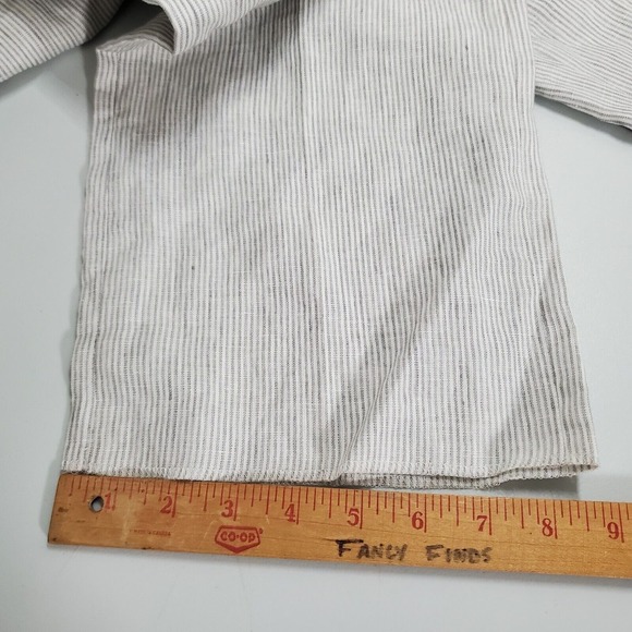 Brooks Brothers Womens Flax Blend Pants BB4 (31x36) NWT Striped Lined Trousers - Picture 12 of 13